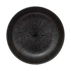 ASSIETTE CREUSE ATELIER NOIR D.19CM