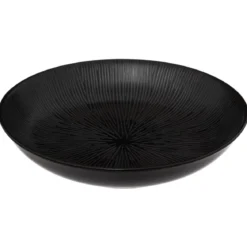 ASSIETTE CREUSE ATELIER NOIR D.19CM