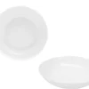 ASSIETTE CREUSE BLANCHE CALOTTE 20.5 CM PORCELAINE