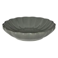 ASSIETTE CREUSE CALISTA GRIS D20CM