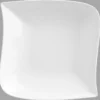 ASSIETTE CREUSE CARRE VAGUE BLANC