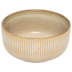 ASSIETTE CREUSE CHLOE BEIGE 14CM