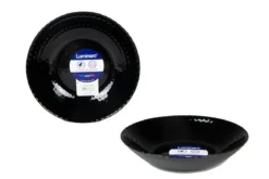 ASSIETTE CREUSE 20CM PAMPILLE NOIR OPALE