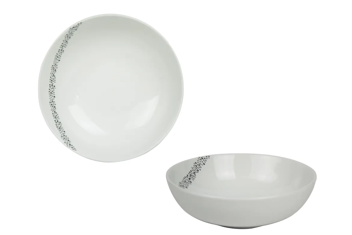 ASSIETTE CREUSE DOTTIES 18.5CM PORCELAINE
