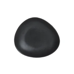 ASSIETTE CREUSE GALET NOIR 22CM