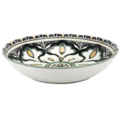 ASSIETTE CREUSE MANDLA VERT D.20CM