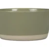 ASSIETTE CREUSE NATURAL 14CM VERT TILLEUL GRES