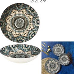 ASSIETTE CREUSE NOURA D20CM