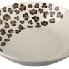 ASSIETTE CREUSE PORCELAINE LEOPARD 20.5CM