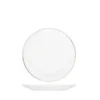 ASSIETTE CREUSE PORCELAINE LISERE OR D.22CM