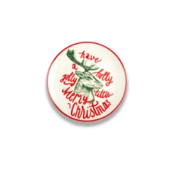 ASSIETTE CREUSE PORCELAINE SANTA VIBES 20.5CM