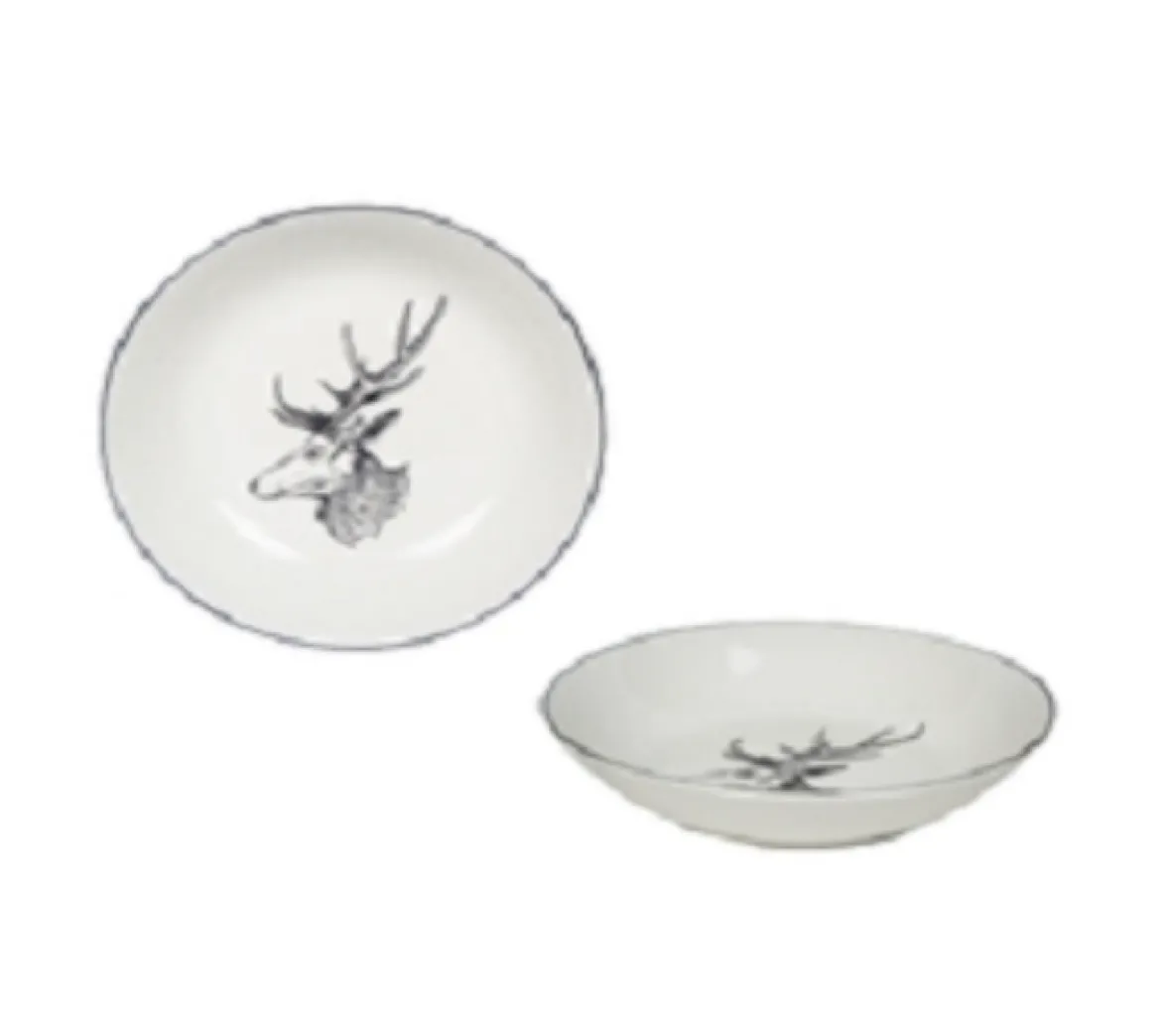 ASSIETTE CREUSE RENNE PORCELAINE 20CM