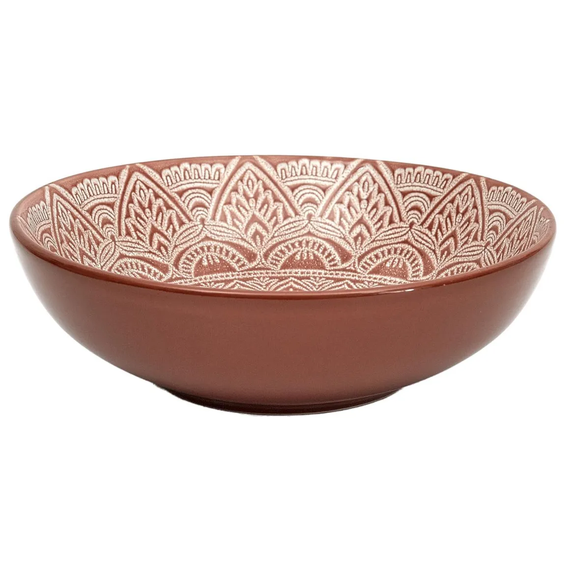 ASSIETTE CREUSE SAHARA TERRACOTTA 18.5CM