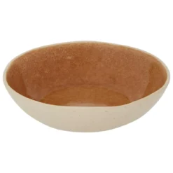 ASSIETTE CREUSE WONJA OCRE 19CM