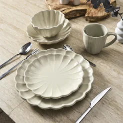 ASSIETTE DESSERT CALISTA ECRU D20CM
