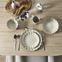 ASSIETTE DESSERT CALISTA ECRU D20CM
