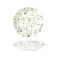 ASSIETTE EFFET TERRAZZO D20CM