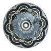 ASSIETTE MANDALA BLEU CREUSE D.20CM