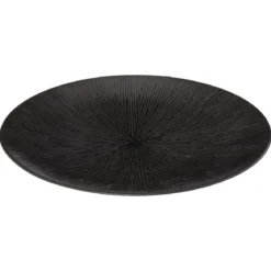 ASSIETTE PLATE ATELIER NOIR D.27CM