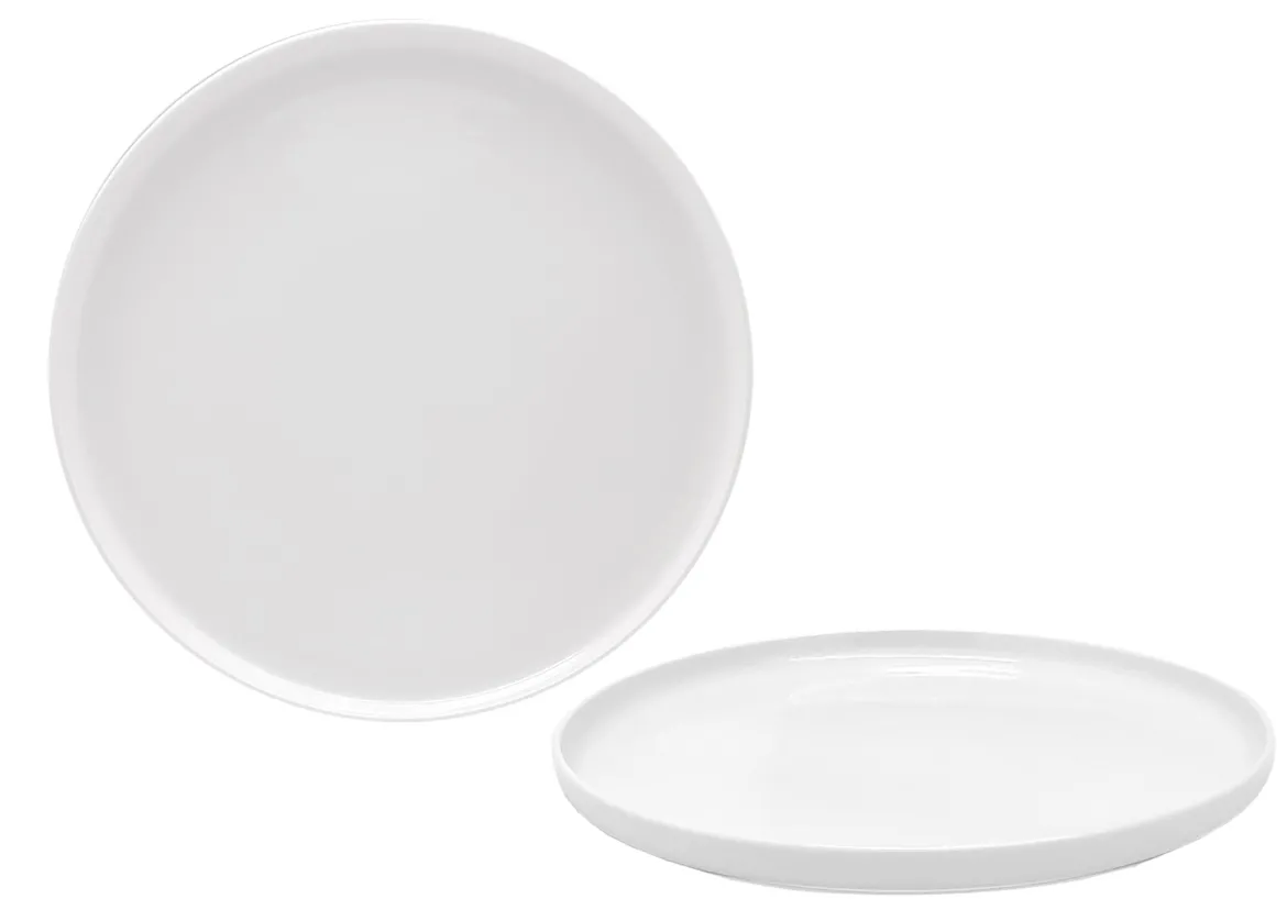 ASSIETTE PLATE BLANCHE PLANE 27CM PORCELAINE