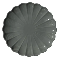 ASSIETTE PLATE CALISTA GRIS D27CM