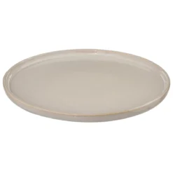 ASSIETTE PLATE TERRE INCONNUE BEIGE D.27CM