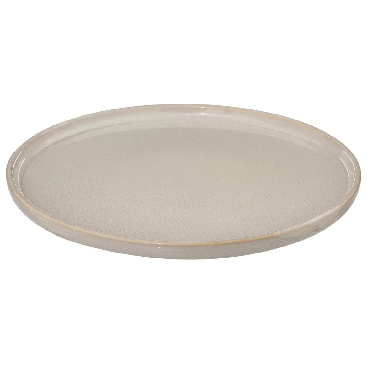 ASSIETTE PLATE TERRE INCONNUE BEIGE D.27CM