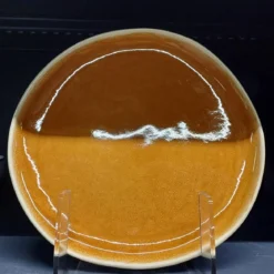 ASSIETTE PLATE WONJA OCRE 27CM