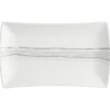 ASSIETTE RECTANGLE LIGNES 25.5X15.5CM