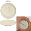 ASSIETTE SAHARA BEIGE D.27CM
