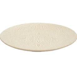 ASSIETTE SAHARA BEIGE D.27CM