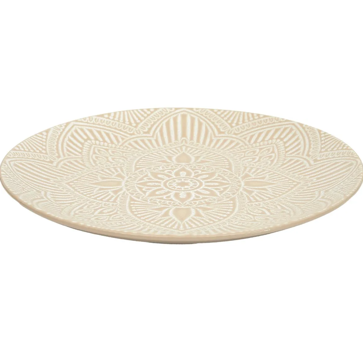ASSIETTE SAHARA BEIGE D.27CM