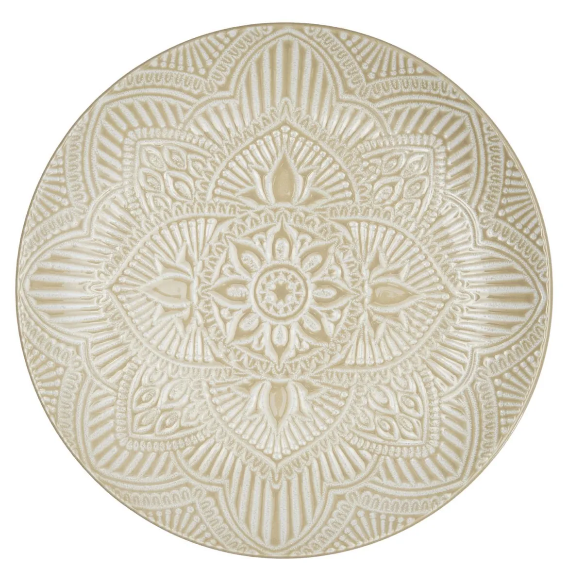 ASSIETTE SAHARA BEIGE D.27CM