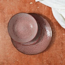 ASSIETTE SAHARA TERRACOTTA D.27CM