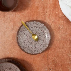 ASSIETTE SAHARA TERRACOTTA D.19.5CM