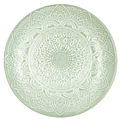 ASSIETTE SAHARA VERT D.27CM