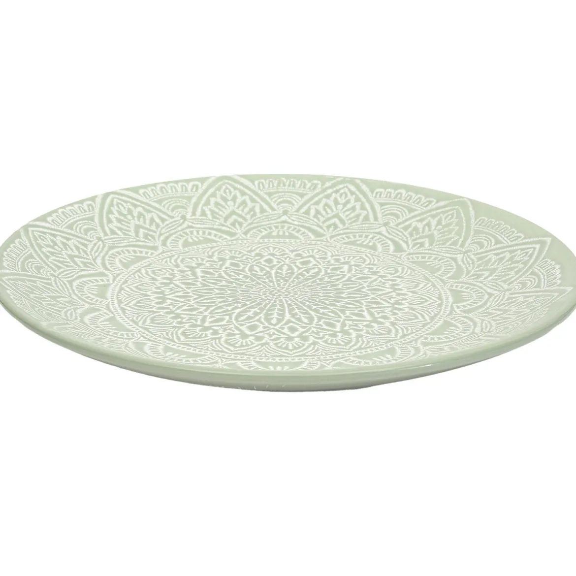 ASSIETTE SAHARA VERT D.27CM