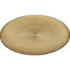 ASSIETTE VERRE DOREE D.27CM
