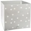BAC RANGEMENT GRIS ETOILES
