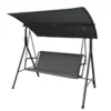 BALANCELLE SAMIEL GRIS SANS COUSSIN 2 PERSONNES 140CM