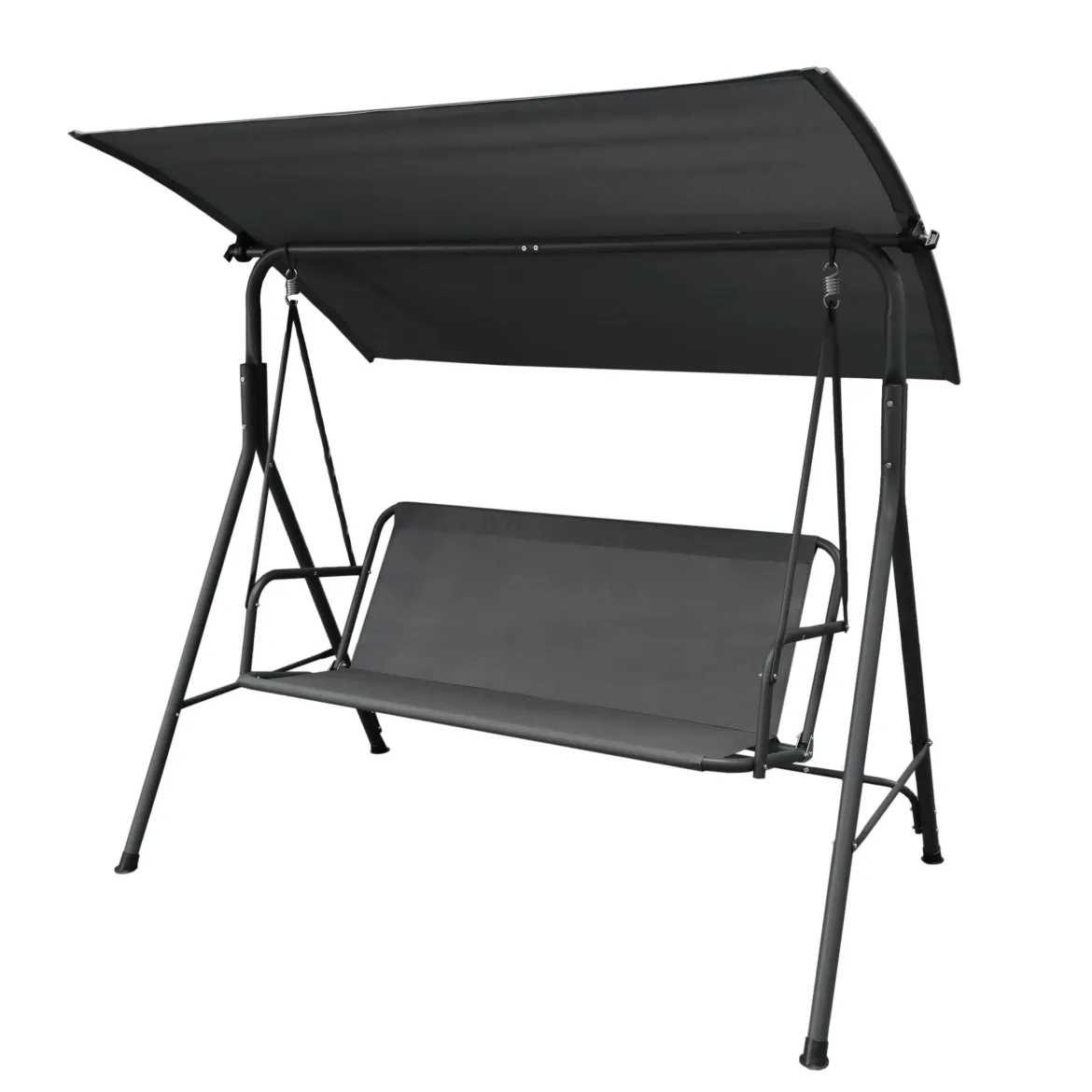 BALANCELLE SAMIEL GRIS SANS COUSSIN 2 PERSONNES 140CM