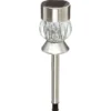 BALISE SOLAIRE INOX VERRE H.34CM