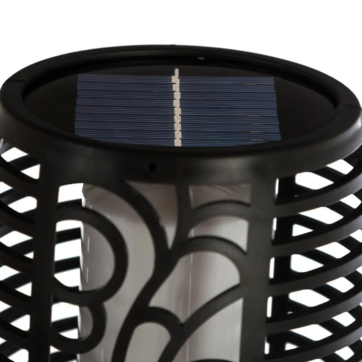 BALISE TORCHE SOLAIRE NOIR H.78CM