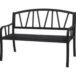 BANC ALVERNIA 3 PLACES NOIR