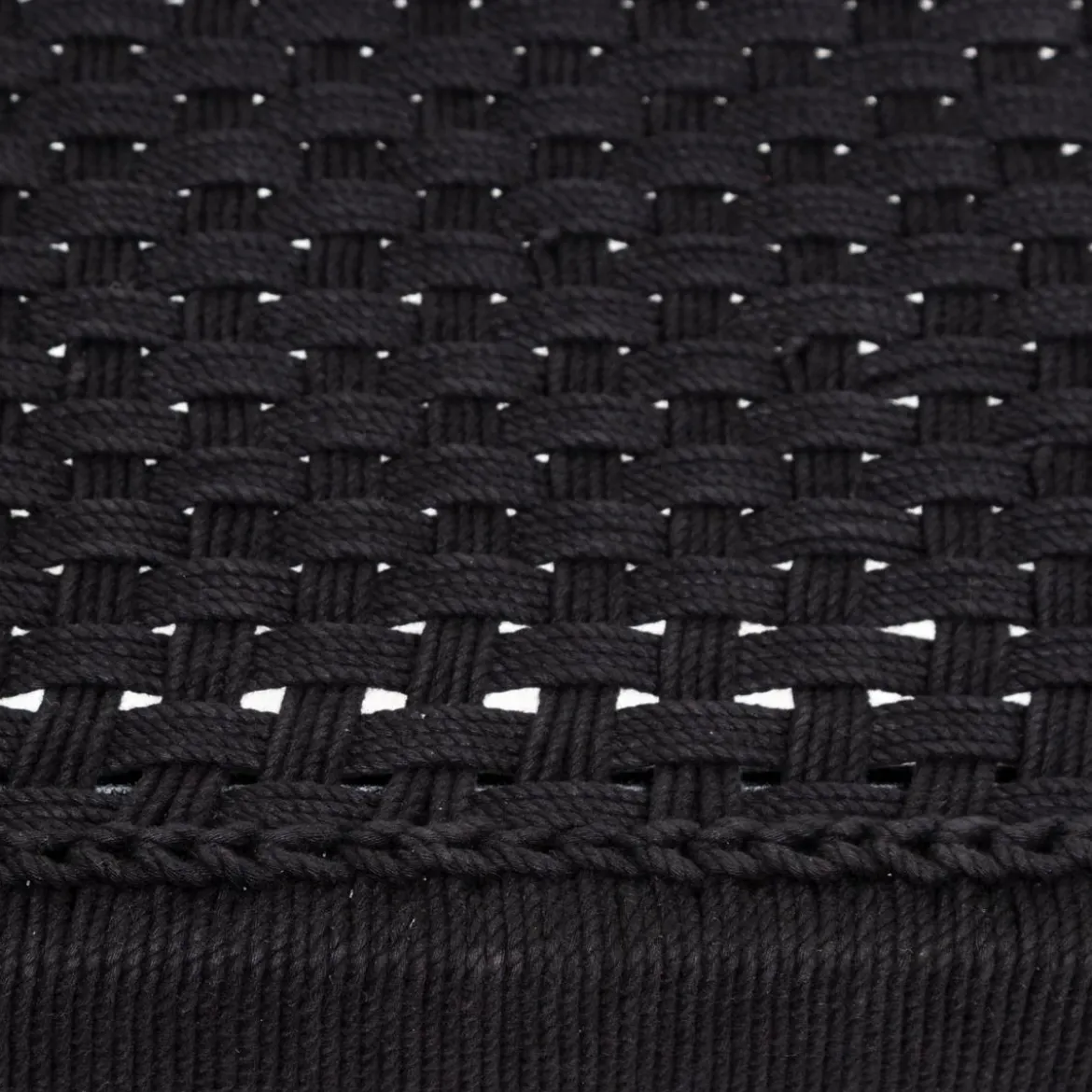 BANC NOIR SAFARI KAPAS D.104X37.5X40.5CM