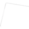 BARRE D ANGLE ALUMINIUM 80 X 80 CM   BLANC