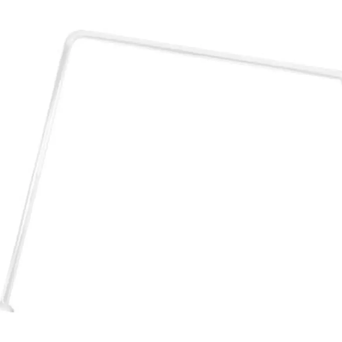 BARRE D ANGLE ALUMINIUM 80 X 80 CM BLANC