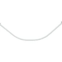 BARRE DE DOUCHE INCURVEE 90X90CM ALUMINIUM BLANC