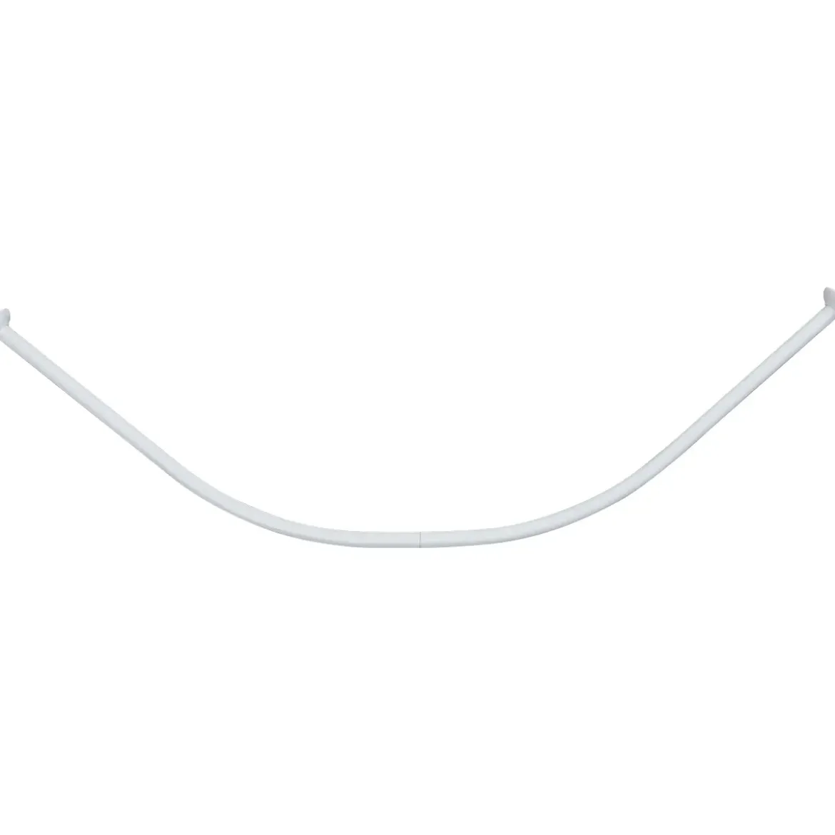 BARRE DE DOUCHE INCURVEE 90X90CM ALUMINIUM BLANC