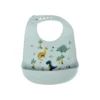 BAVOIR SILICONE RECUPERATEUR DINO WORLD CELADON 30X20.5CM